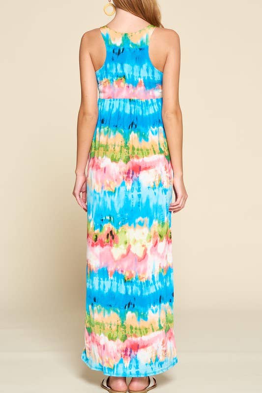 Beautiful Tie Dye Maxi Dress