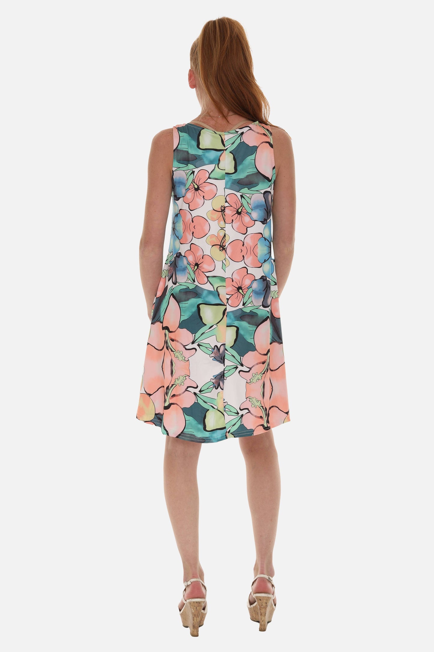 Women's Sleeveless Floral Tank Dress