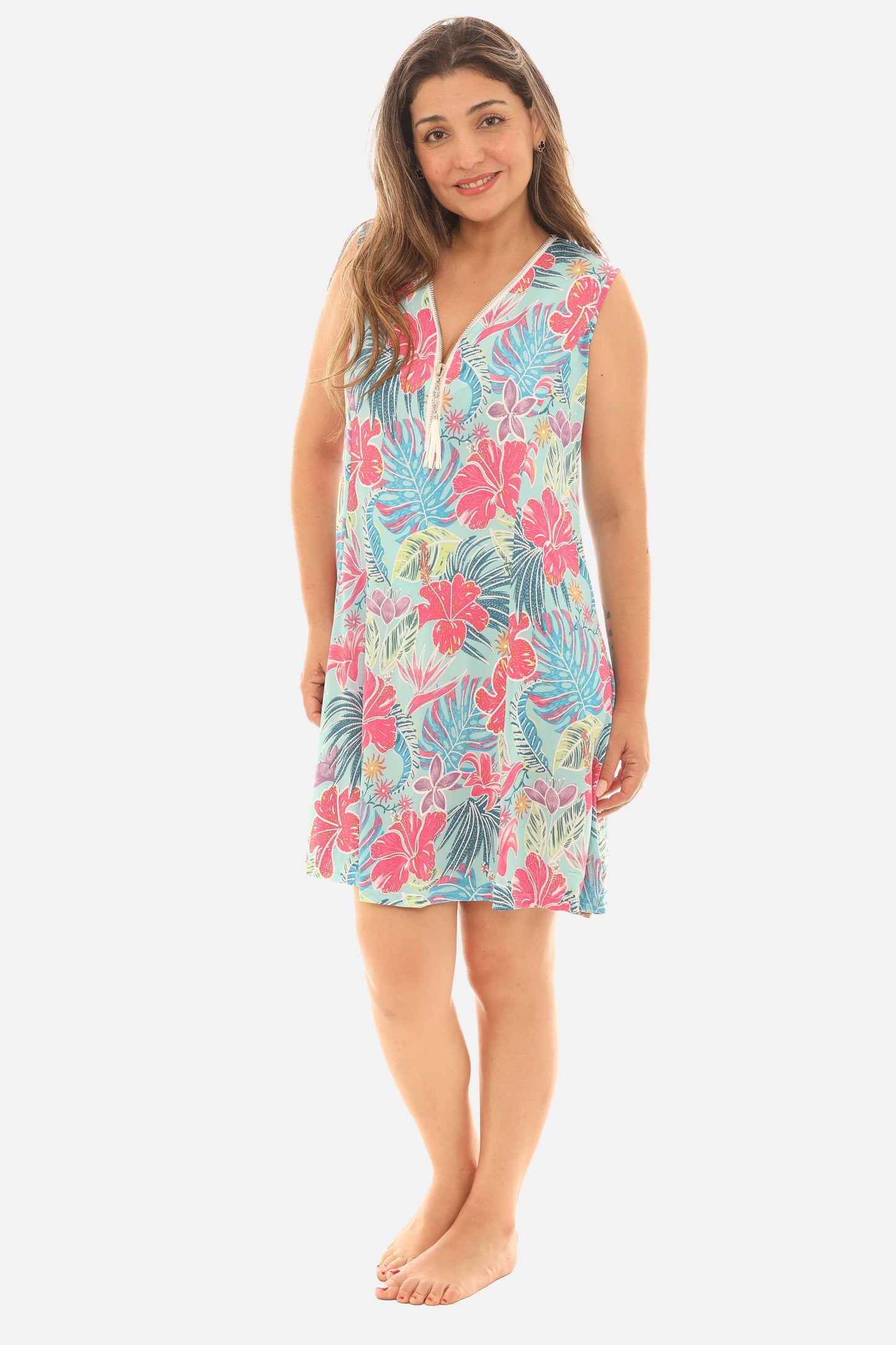 Shoreline Tropical Swing Dress