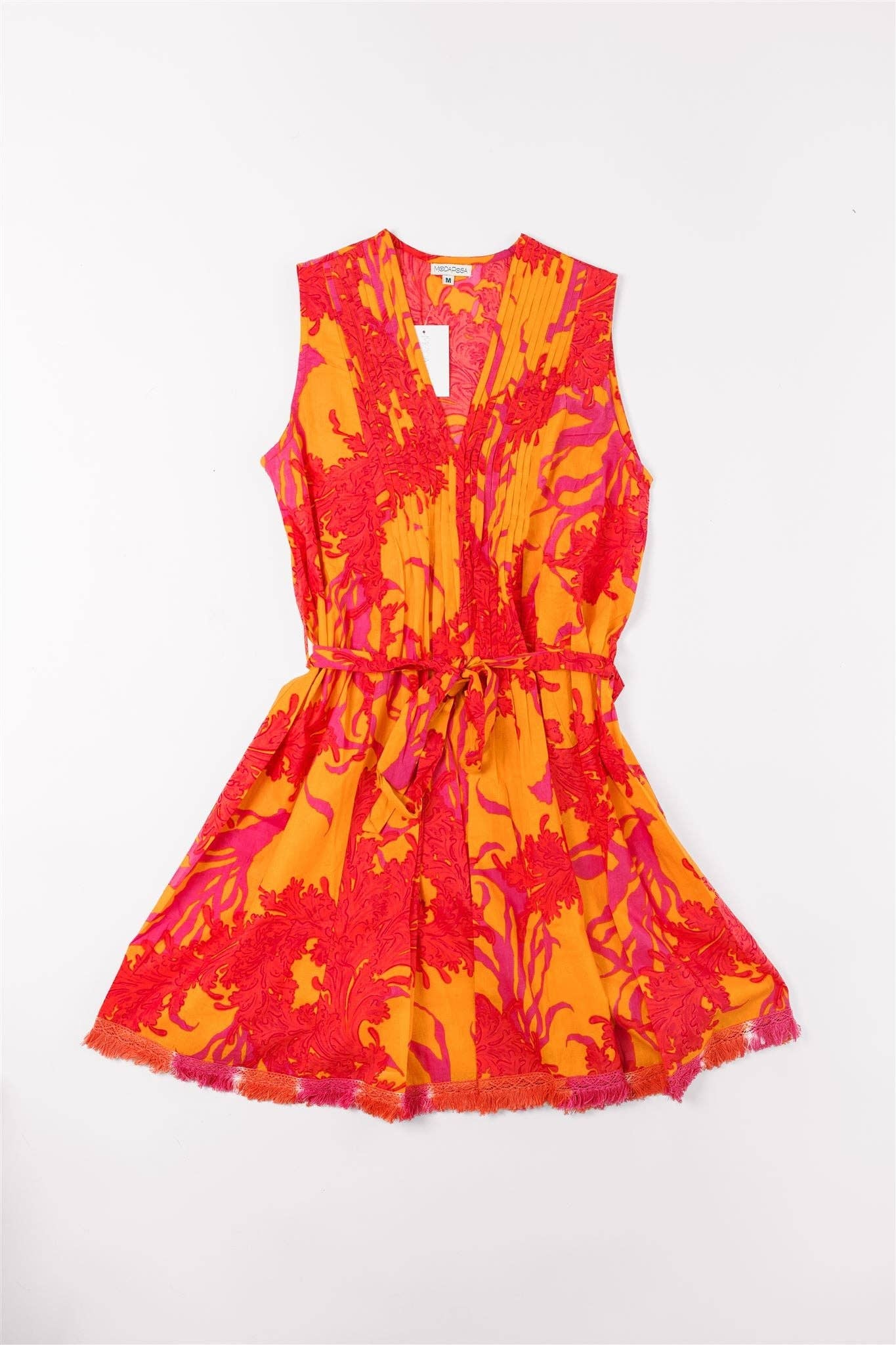 Felice Dress Vibrant Coral Print Dress