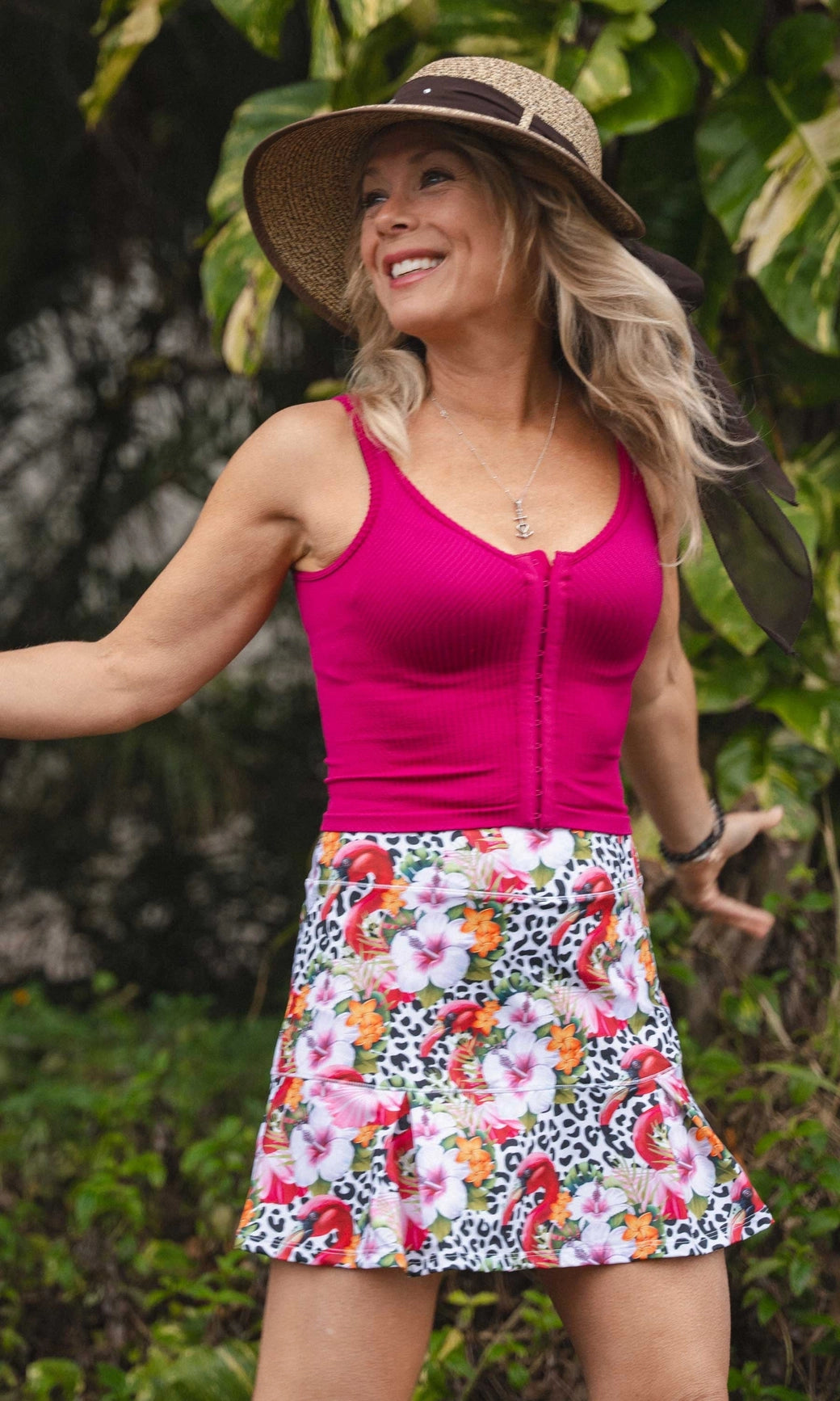 Flamingo Rhapsody Pickeball/ Tennis skort